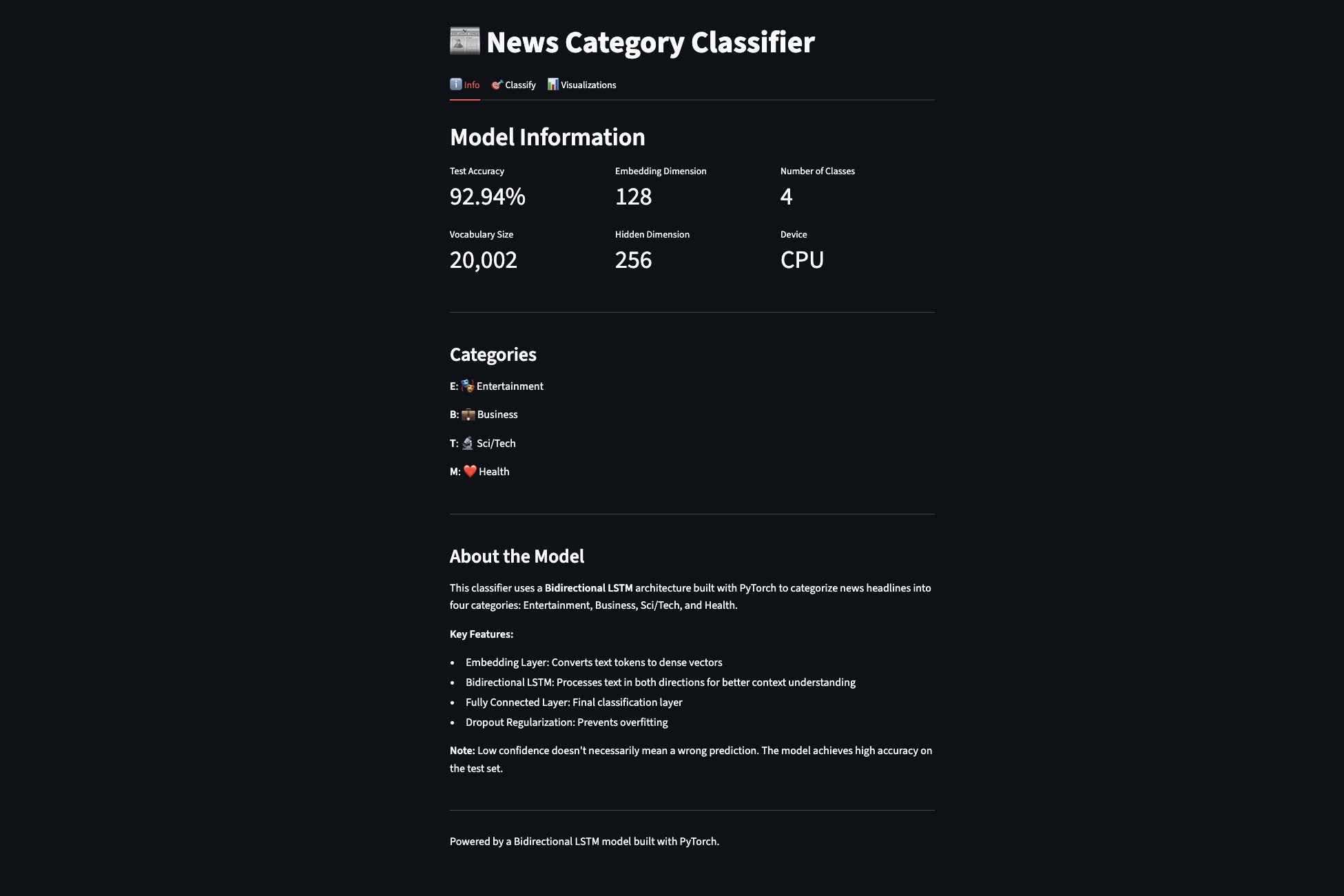 News Headline Classifier - Interface
